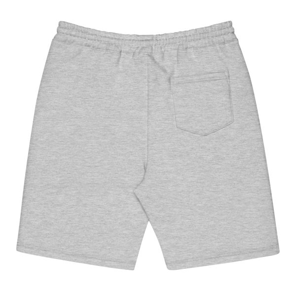 mens fleece shorts heather grey back 68bb5153be601