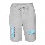 mens fleece shorts heather grey front 68bb50dc7c916