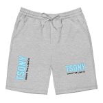 mens fleece shorts heather grey front 68bb50dc7ca40