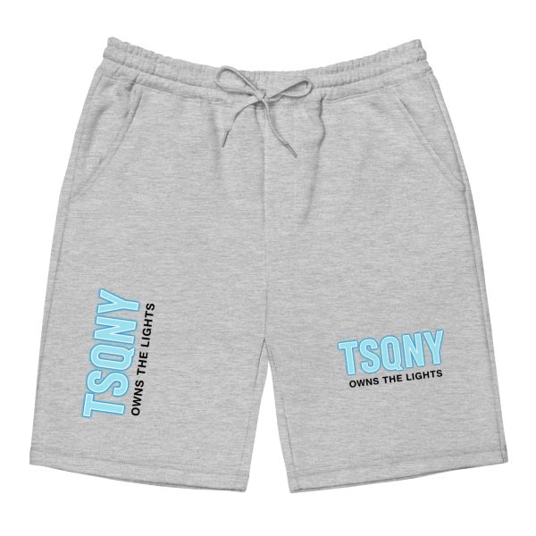 mens fleece shorts heather grey front 68bb5153bdcf0