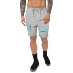 mens fleece shorts heather grey front 68bb5153bdf46