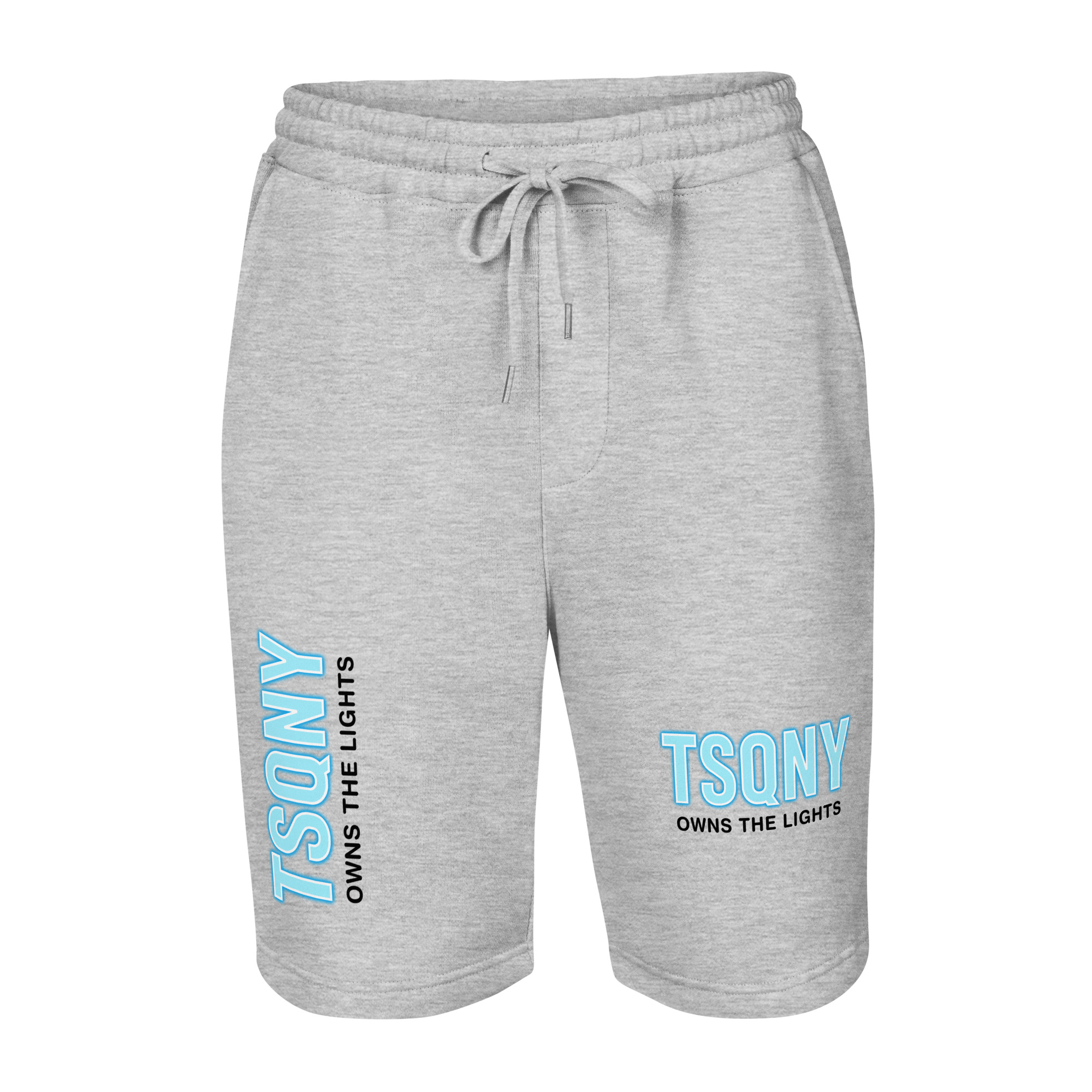 mens fleece shorts heather grey front 68bb5153be4e8