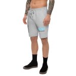 mens fleece shorts heather grey left front 68bb5153be068