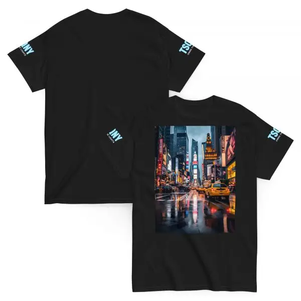 unisex classic tee black front and back 68d5b63213f7b