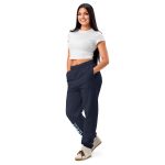 unisex heavyweight sweatpants navy left front 68bb54bdda687