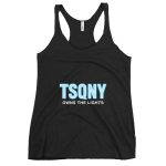 womens racerback tank top vintage black front 68bb532fa67c0