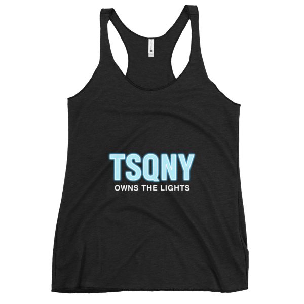 womens racerback tank top vintage black front 68bb532fa67c0