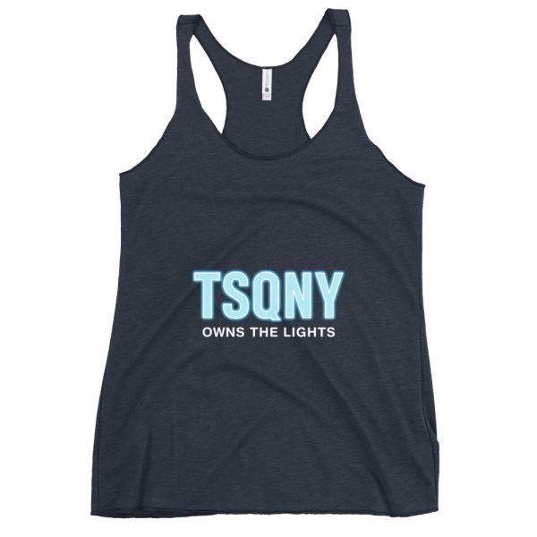 womens racerback tank top vintage navy front 68bb532fa68d3