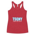 womens racerback tank top vintage red front 68bb532fa666a