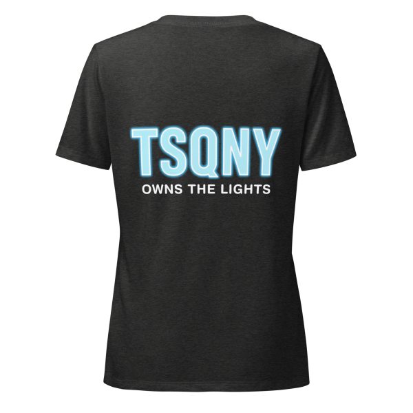 womens relaxed v neck t shirt dark grey heather back 68bb4c03536e5