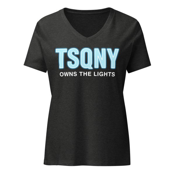 womens relaxed v neck t shirt dark grey heather front 68bb5219ae253