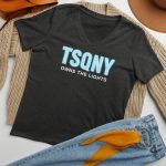 womens relaxed v neck t shirt dark grey heather front 68bb5219b0ad4