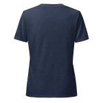 womens relaxed v neck t shirt heather navy back 68bb3d63e3c4e