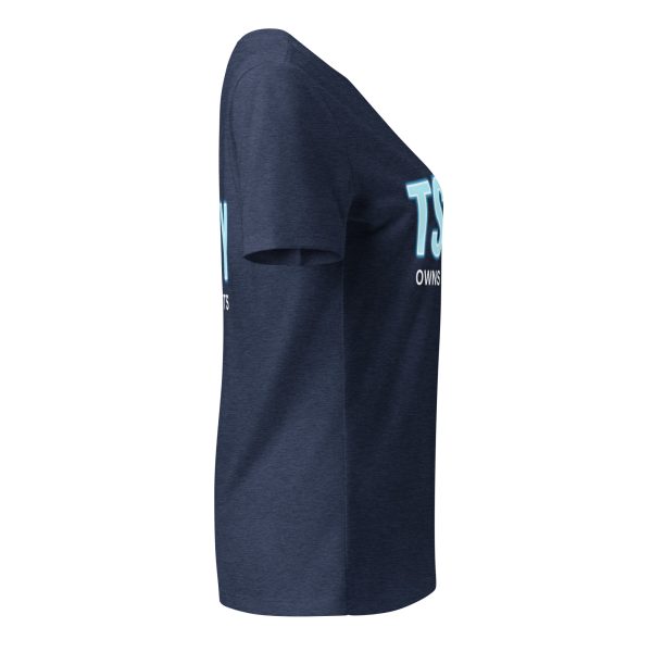 womens relaxed v neck t shirt heather navy right 68bb4c0351b47