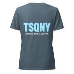 womens relaxed v neck t shirt heather slate back 68bb4c0355ea3