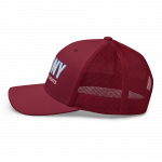 retro trucker hat cranberry left 68e079de97c63.png