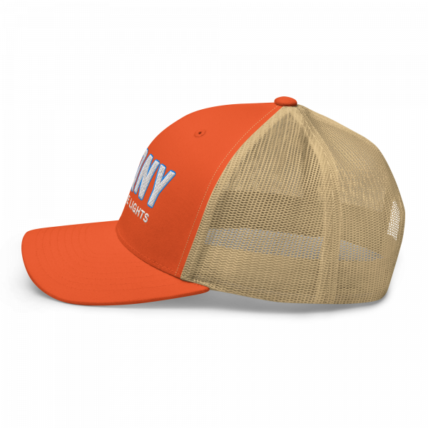 retro trucker hat rustic orange khaki left 68e079de97b00.png