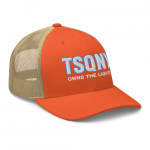 retro trucker hat rustic orange khaki right front 68e079de9aa38.png